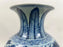 Chinese Early Ming Dynasty Style Warrior Motif Blue & White Porcelaine Vase