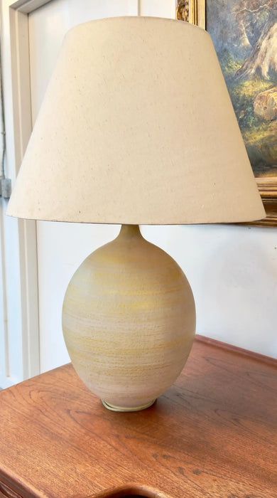Lee Rosen Design Technics Mid Century Modern Ceramic Table Lamp, Signed