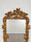 Antique Art Nouveau Giltwood Wall Mirror with Hand Carved Botanical Leaf Frame