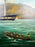 Paul R. Hee Maritime Scene Oil Painting on Canvas Signed and Framed 1950's