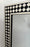 Art Deco Style Black & White Resin Diamond Design Wall, Table or Mantel Mirror