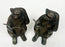 Vintage Brass Monkey Reading Book Figurine & Paperweight , a Pair