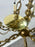 French Louis XVI Revival Style Brass Chandelier - 6 Arms