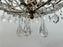 Vintage French Empire Style Gilt Bronze & Tiered Crystal & Beads Chandelier
