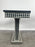 Art Deco Style Black & White Resin Console Table in Diamond Pattern