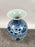 Chinese Early Ming Dynasty Style Warrior Motif Blue & White Porcelaine Vase
