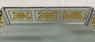 Hollywood Regency Style Venetian Eglomise Gold Bow & Ribbon Design Wall Mirror