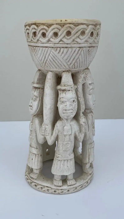 Vintage Tiki Candle Holder, Bowl, or Chalice Warriors 1980's