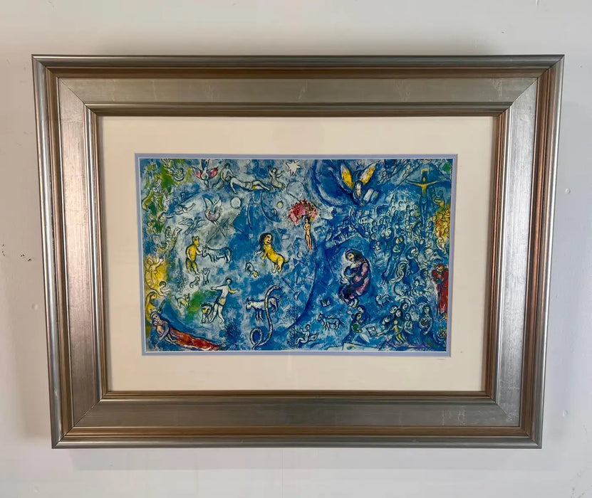 Marc Chagall " Peace" Lithograph, Hand Signed and Frame 1974