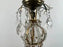 Vintage French Empire Style Gilt Bronze & Tiered Crystal & Beads Chandelier
