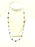 7.80 Carat Oval Blue Sapphire Station Chain Necklace in 18k Solid Yellow Gold