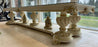 Monumental Italian Neoclassical Baroque Style Dining Table with Glass Top