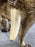 Large Sculptural Elephant Table Base in Carved resin w Antique Gilt Finish