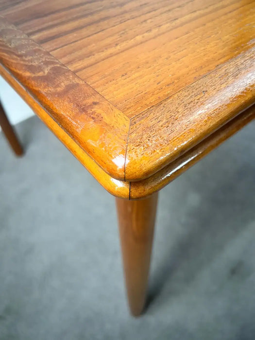 Danish MCM Teak Dining Room Table with Two Pull-Out Extension Leaves , 1960's
