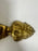 French Art Deco Brass & Frosted Glass Shield Shaped Wall sconce, a Pair