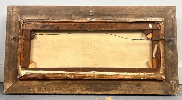 Frederick Goodall R.A Bedouins in the Desert Oil on Canvas Orientalist Painting 1890's