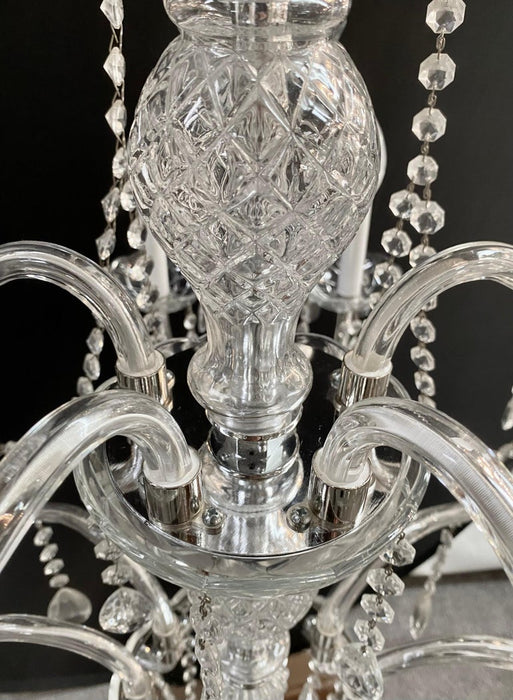 French Hollywood Regency Style Crystal Chandelier, 15 Arms