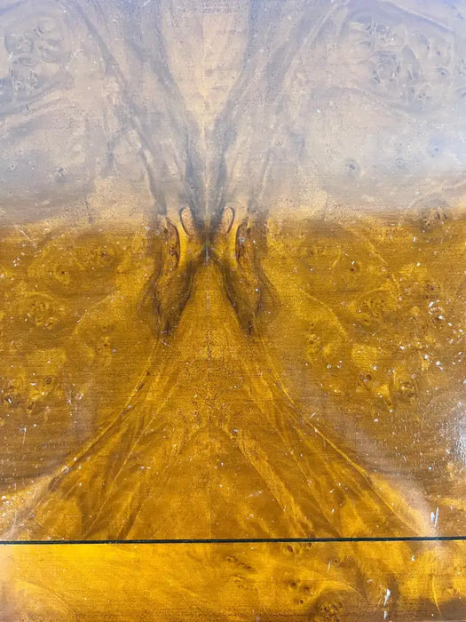 English Georgian Hepplewhite Style Two-Drawer Console Table Mahogany & Walnut