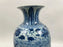 Chinese Early Ming Dynasty Style Warrior Motif Blue & White Porcelaine Vase