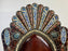 Portuguese Colonial Style Leather & Filigree Design Throne Chair