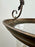 French Regency Style Bell Jar Pendant with Seeded Glass and Acanthus Leaf Bronze