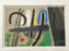 Joan Miro Cartones 1965 Original Color Lithograph Hand Signed Mourlot Paris, COA 1965