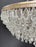 Hollywood Regency Style Circular Cascade Design Crystal Chandelier