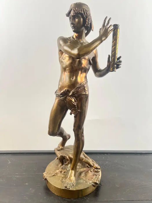 Jean-Baptiste Germain "Le Torrent" Bronze Sculpture for Tiffany &Co, Signed 1890