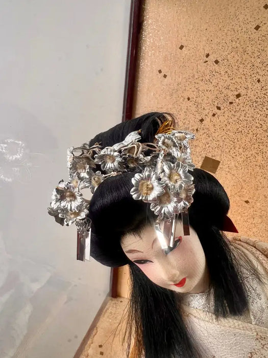 Japanese Geisha Princess Doll in Original Glass & Wood Case