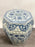 Chinese Qianlong Style Porcelain Octagonal Garden Blue & White Stool, a Pair