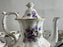 Hammersley “Victorian Violets” English Bone China Tea Set w Gold Trim, 15 pcs