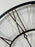 Vintage Industrial Howard Miller "Postema" 49" Oversized Wrought-Iron Wall Clock
