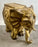 Large Sculptural Elephant Table Base in Carved resin w Antique Gilt Finish