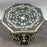 Moroccan Black & White Bone with Filigree Inlay Octagonal End Table, a Pair