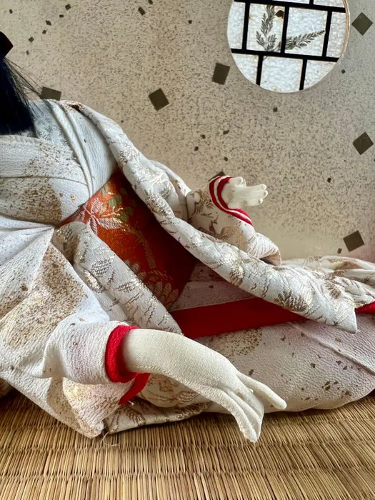 Japanese Geisha Princess Doll in Original Glass & Wood Case