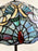 Art Nouveau Tiffany Sale Blue Stained Glass Dome Shaped Shade Floor Lamp