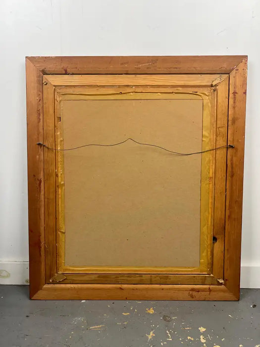 Sandu Liberman Rabbi with Young Girl Lithograph Signed, Numbered & Framed 1960's