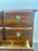 Traditional American Broyhill Cherry Wood 2 Drawers Nightstand, a Pair