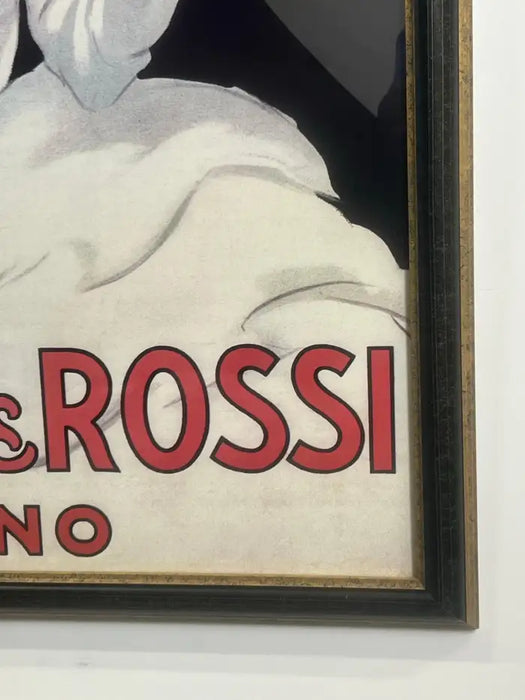 Marcello Dudovich Vermouth Bianco Martini & Rossi, Torino Poster, Framed