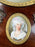 19th C French Louis XVI Mahogany & Bronze w Sèvres Style Portraits Salon Table