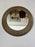 Brutalist Style Round bronze Studded Mirror, Compatible pair