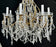 French Louis XV Marie Therese Style Cut Crystal Chandelier, 8 Arms