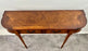 English Georgian Hepplewhite Style Two-Drawer Console Table Mahogany & Walnut