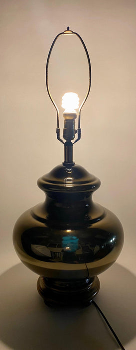 Mid-Century Modern Copper Table Lamp, a Pair