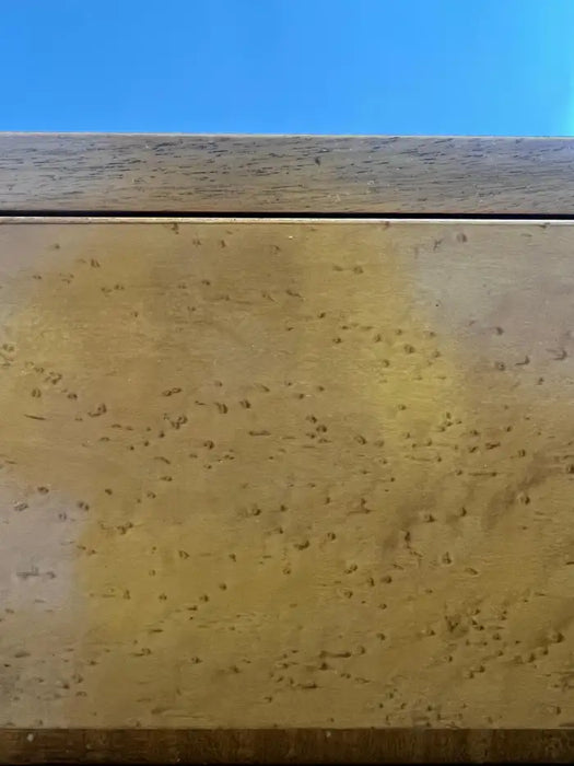 Mid-Century Modern R-Way Birdseye Maple Highboy Chest of 5 Drawers