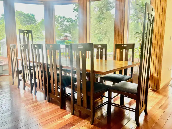 Charles Rennie Mackintosh MCM Ingram Dining Chairs for Cassina, Set of 12