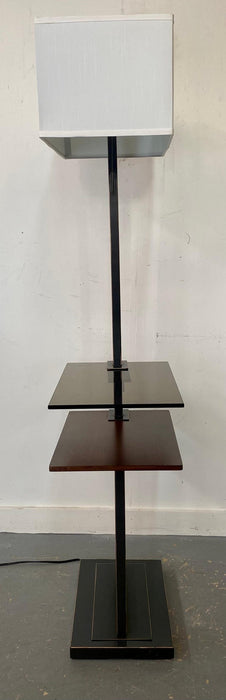 Mid-Century Modern Two-Tier Table Floor Lamp