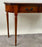 English Georgian Hepplewhite Style Two-Drawer Console Table Mahogany & Walnut