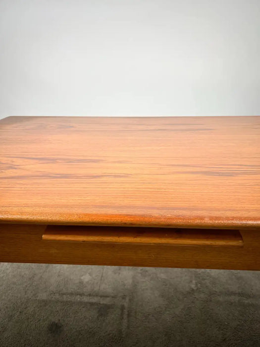 Danish MCM Teak Dining Room Table with Two Pull-Out Extension Leaves , 1960's