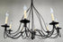 French Wrought Iron Brutalist Chandelier - 8 Arms